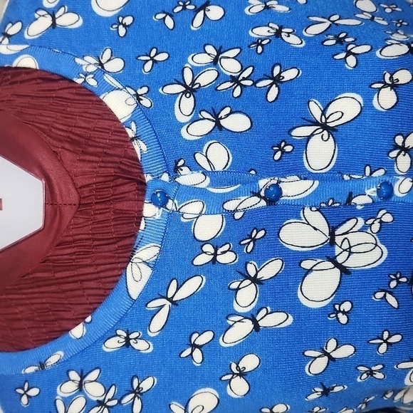 Premise Studio XL Blue Butterfly Cardigan - Picture 4 of 12